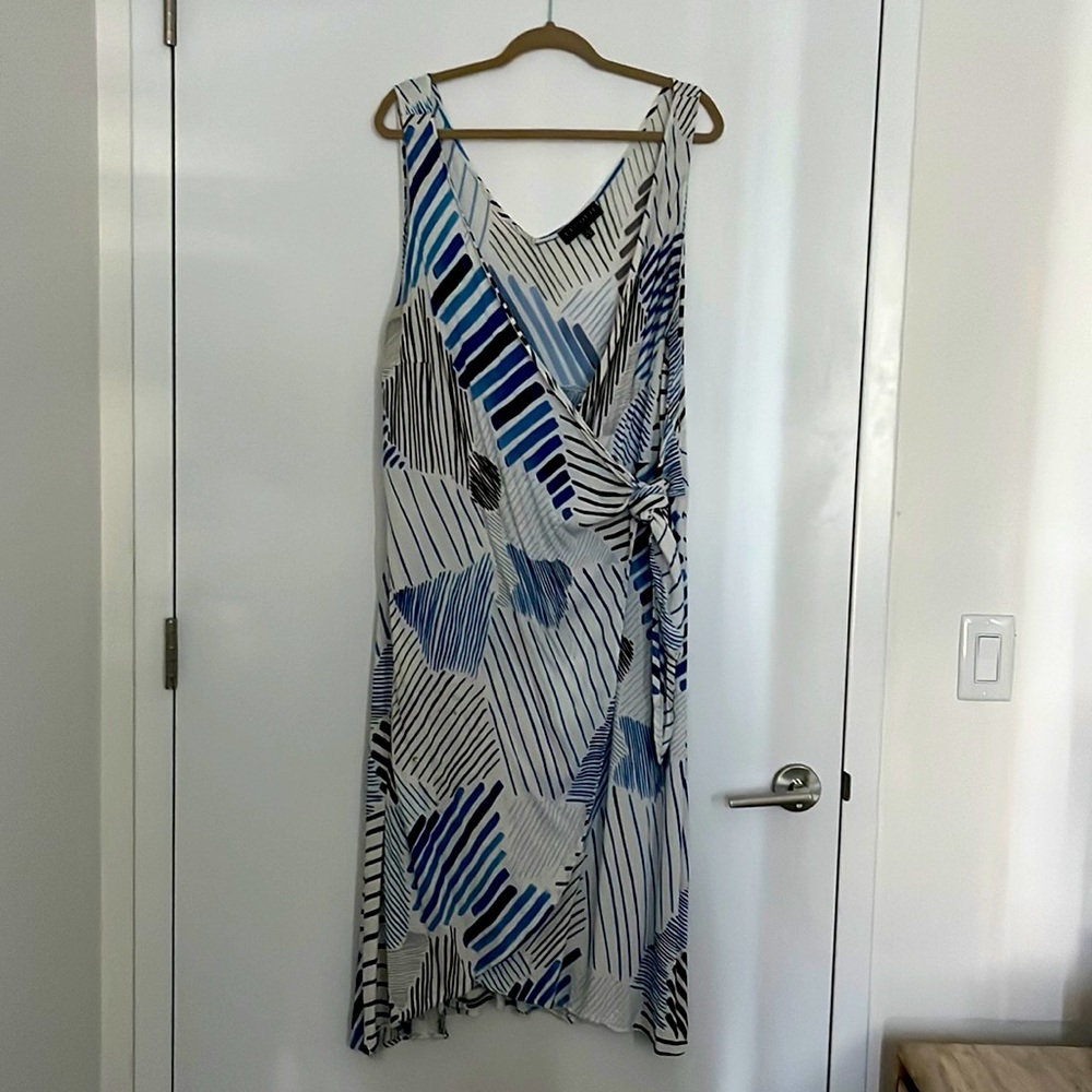 Eloquii Cool Print Sleeveless Summer Dress